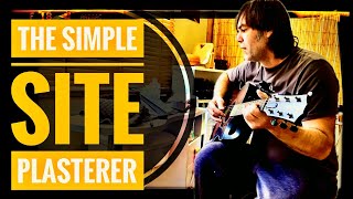 PLASTERING ON A BUILDING SITE plastering tutorial beginners includes a song Taylor 326 guitar [upl. by Subak]