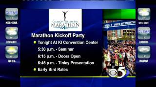 WFRV  January 5  Kickoff Party for the Cellcom Green Bay Marathon [upl. by Englis]