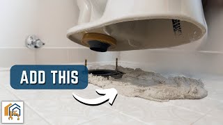 How to Set a Toilet on an UNEVEN Floor NO SHIMSNO CAULK NEEDED [upl. by Casey898]