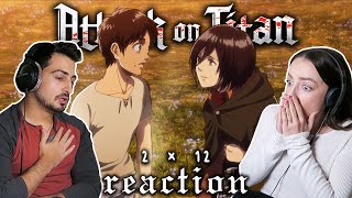 AWWWW 😭🥰 Attack on Titan 2x12 REACTION  quotScreamquot [upl. by Acimaj]