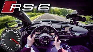 Audi RS6 PERFORMANCE 700 HP AUTOBAHN POV ACCELERATION amp TOP SPEED by AutoTopNL [upl. by Simmie383]