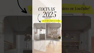 Cocinas Modernas 2025 Tendencias  Colores de Cocinas Modernas [upl. by Atterehs]