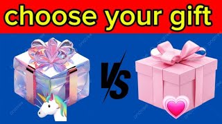 choose your gift 🎁  unicorn vs pink 💗 💕 unicornpinkgiftchooseviral [upl. by Naraj]