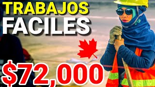 10 TRABAJOS más FÁCILES de CONSEGUIR EN CANADA 2021 🇨🇦 [upl. by Otilrac86]