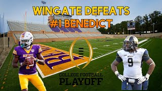 WINGATE UNIVERSITY VS BENEDICT COLLEGE IN PLAYOFFS [upl. by Notsuh198]