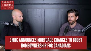 CMHC Announces Mortgage Changes to Boost Homeownership for Canadians [upl. by Brouwer804]