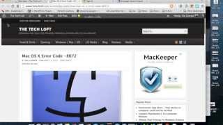 OS X Error Code 8072 [upl. by Kendre542]