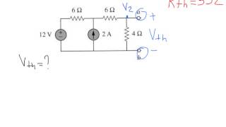 Thevenins Theorem Example with solution [upl. by Assehc]