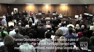 Oscar Pistorius Pleads Not Guilty [upl. by Kowatch]