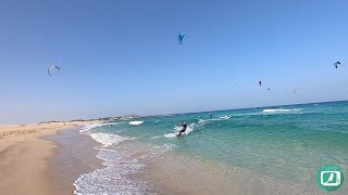 KITESURFING FUERTEVENTURA Kitesurf Spot  Corralejo Video GoPro Hero 7 [upl. by Leake]