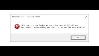 mfc100dll Is Missing From Your Computer  how to fix [upl. by Elyak]