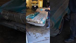 Barn Find Car First Wash in 45 YEARS 🚘💕 BarnFind DetailDane Detailing Dodge440 Satisfying [upl. by Alyakem]