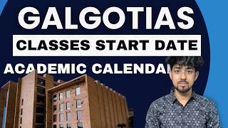 class start date and academic calendar details galgotias university  rishikesh pandey vlogs [upl. by Attebasile]