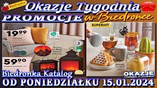 𝐁𝐈𝐄𝐃𝐑𝐎𝐍𝐊𝐀 🐞 Nowa Gazetka Od 15012024  Okazje i promocje tygodnia w Biedronce – Katalog Biedronki [upl. by Akihsay]