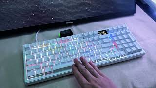 Customized white keyboard mechanical from Leopold daily keyboard showcase [upl. by Blaseio298]