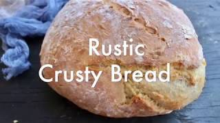 Rustic Italian Crusty Bread Recipe Video [upl. by Neehar967]