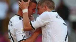 Lukas Podolski amp Bastian Schweinsteiger  German Lovestory [upl. by Kcirdnek]