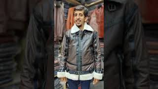 The BEST Shearling Leather Jacket  Genuine Bomber Fur Leather Jacket  Pure Leather Jackets Lahore [upl. by Lynnea]