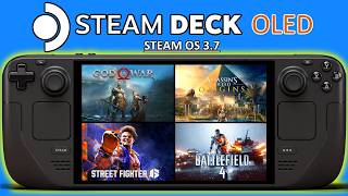 AAA Games Steam Deck OLED Performance  Steam OS 37 Triple A Games Settings Gameplay Part 3 [upl. by Noevad]