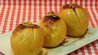 Receta de manzanas al horno con frutos secos [upl. by Yelekreb]