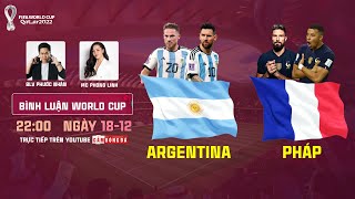 Trực tiếp Argentina  Pháp  Chung kết World Cup 2022  Messi Mbappe ngai vàng sẽ thuộc về ai [upl. by Ganiats]