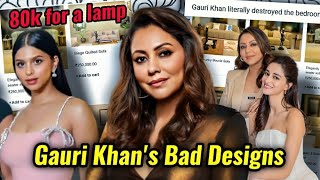 GAURI KHAN SELLING BASIC SOFA FOR 8 LAKH RUPEES BAD INTERIOR DESIGNER [upl. by Nwahsan]