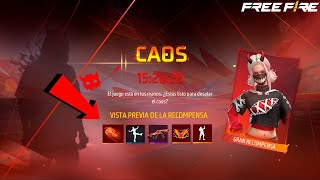 🥳 NUEVOS PREMIOS GRATIS CONFIRMADOS DEL EVENTO DEL CAOS en FREE FIRE LATAM 🤩 HOY LA ACTUALIZACIÓN [upl. by Brookner]