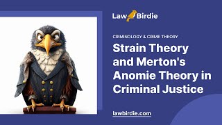 Strain Theory and Mertons Anomie Theory in Criminal Justice  Essay Example [upl. by Dodwell]