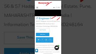 Honeywell is hiring for IT Engineer Freshers jobs Software Engineer Jobs Telugu Job Updates Hiring [upl. by Ledah]