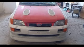 Make your own Ford Escort Cosworth replica Project Part 4  Make a new front grill from the old one [upl. by Eiramave]