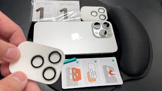 How to Place ESR Camera Lens Protector On iPhone 15s [upl. by Allegra495]