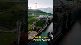 Crossing panama canal panama 🇵🇦sea msc sailor [upl. by Ahseikram]