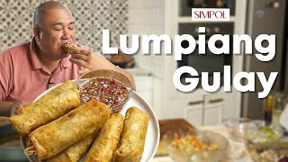 Lumpiang Gulay Recipe that you can use to start your food business  Chef Tatung [upl. by Tonye]