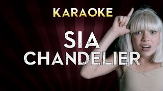 Sia  Chandelier  Lower Key 2 Ab Karaoke Instrumental Lyrics Cover Sing Along [upl. by Safier]