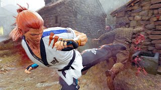 Hwoarang Unleashes a Storm of Kicks in the Village  Mercenaries MeleeOnly Domination  RE4 REMAKE [upl. by Hokanson]