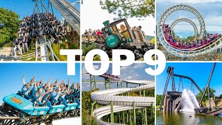 Top 9 Achterbahnen Heide Park Soltau Doku [upl. by Giffard]