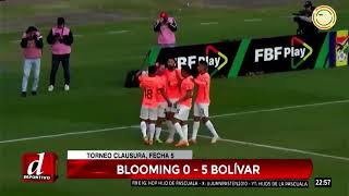 Blooming 0  5 Bolívar l TorneoClausura  fecha 5 [upl. by Sybilla]