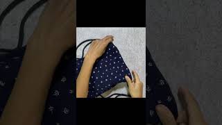 DIY Drawstring Backpack ThreadzandFadz shorts drawstringbag [upl. by Yanffit]