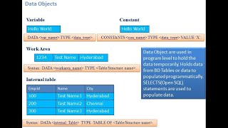 B20CL14 Data Objects in SAP ABAP Example [upl. by Ihteerp]