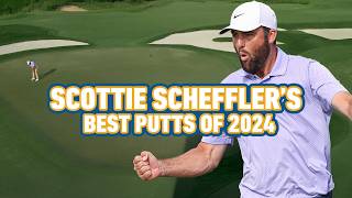 Scottie Schefflers best putts of 2024 but every putt gets longer [upl. by Enortna]