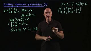 Real eigenvalues and eigenvectors  Lecture 33  Matrix Algebra for Engineers [upl. by Canning]