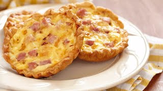 Recette  Mini quiches lorraines rapides [upl. by Aryl]