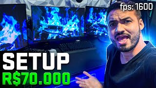 MONTEI UM SETUP DE 70000 REAIS PRA JOGAR CS2 EM 2024 [upl. by Oikim]