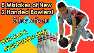 5 Common Mistakes of New Two Handed Bowlers amp How To Fix Them twohandedbowling [upl. by Ennayd98]