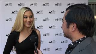 Eileen Gu Carpet Interview at the ASSC 2024 Gala [upl. by Welsh]