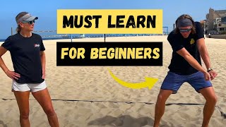 HOW TO PASS AND HIT IN BEACH VOLLEYBALL  FOR BEGINNERS [upl. by Garner]