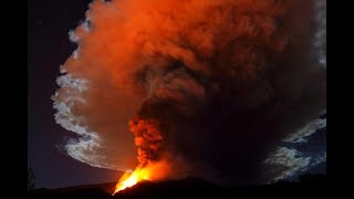 Flights were stopped when Mount Etna erupted [upl. by Atel195]