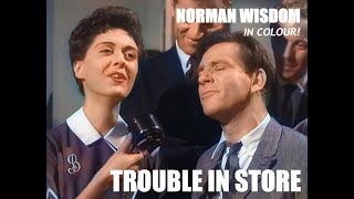 In colour  TROUBLE IN STORE NORMAN WISDOM 1953  FULL MOVIE [upl. by Eedna]