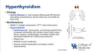 Thyroid and Parathyroid Disorders and Anesthesia  Dr Schell [upl. by Nart379]