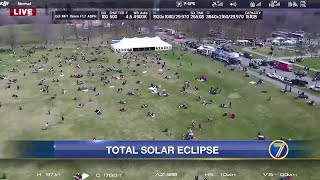 Live at noon Excitement begins to build for Total Eclipse of the Park [upl. by Zoe]